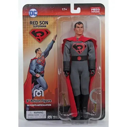 Mego Action Figure 8 Inch - DC - Select Figure(s) - Red Son Superman - PREVIEWS Exclusive - Action & Toy Figures
