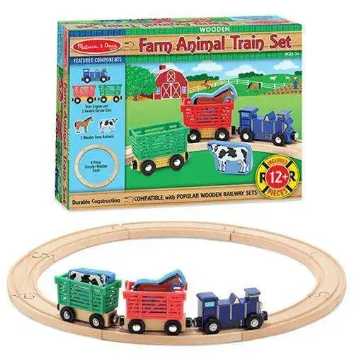 Melissa & Doug - Farm Animal Train Set - Toys & Games