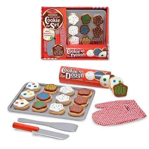 Melissa & Doug - Slice and Bake Cookie Set Wooden Food Playset - Toys & Games