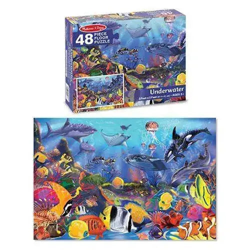 Melissa & Doug- Underwater Floor Puzzle - Toys & Games
