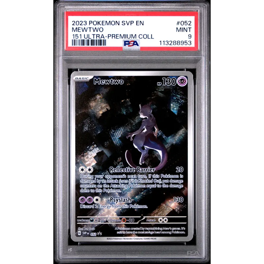 Mewtwo 2023 Pokemon Svp En-Sv Black Star Promo #052 151 Ultra-Premium Coll PSA 9 - Graded Trading Card