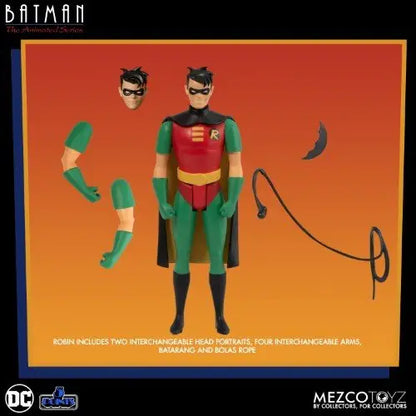 Mezco Toyz DC Batman The Animated Series 5 Points Action Figure - Select Figure(s) - Robin - Action & Toy Figures