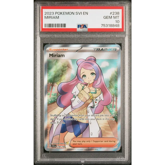 Miriam 2023 Pokemon Svi En-Scarlet & Violet #238 Ultra Rare PSA 10 - Graded Trading Card