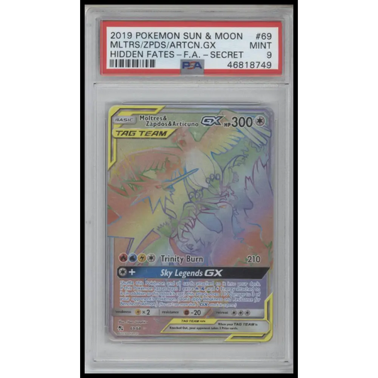 Mltrs/Zpds/Artcn.Gx 2019 Pokemon S&M #69 Hidden Fates-Fa-Secret PSA 9 - Graded Trading Card
