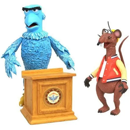 Muppets Action Figure 2-Pack - Select Figure(s) - Sam the Eagle & Rizzo the Rat - Action & Toy Figures