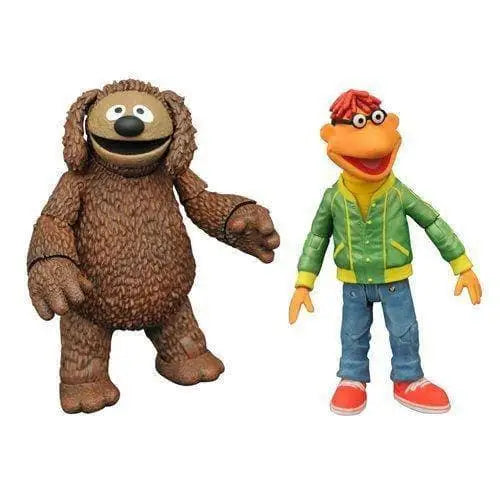 Muppets Action Figure 2-Pack - Select Figure(s) - Series 1 Scooter & Rowlf - Action & Toy Figures