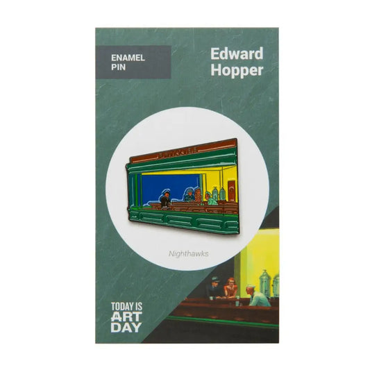 Nighthawks by Edward Hopper Enamel Pin - Today is Art Day - Toys & Games