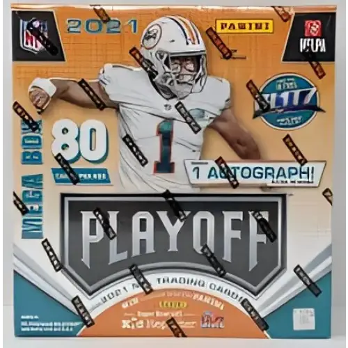 Panini Playoff Football Sports Trading Card Mega Box - 10 Packs - 2021