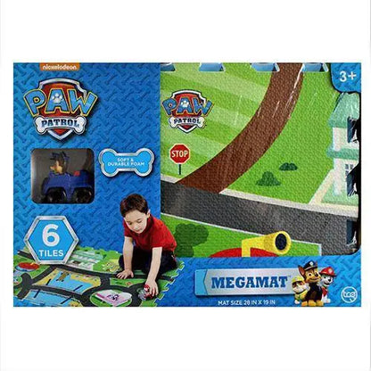Paw Patrol - 6 Tiles - 28 x 19 Inch - Mega Floor Mat with Vehicle - Toys & Games