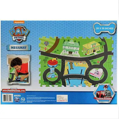 Paw Patrol - 6 Tiles - 28 x 19 Inch - Mega Floor Mat with Vehicle - Toys & Games