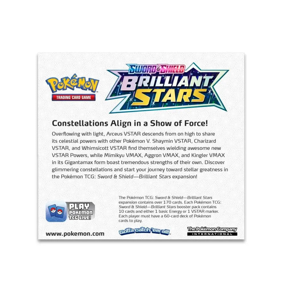 Pokemon Sword & Shield-Brilliant Stars Booster Display Box (36 Packs)