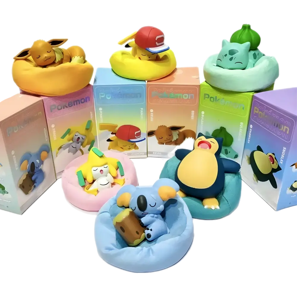 Pokemon TCG: Sleeping Snorlax Eevee Pikachu Komala Bulbasaur and Jirachi - Default