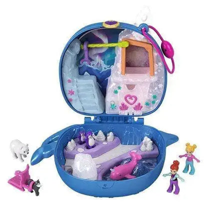 Polly Pocket Compact - Select Figure(s) - Freezin’ Fun Narwhal (Regular size) - Toys & Games