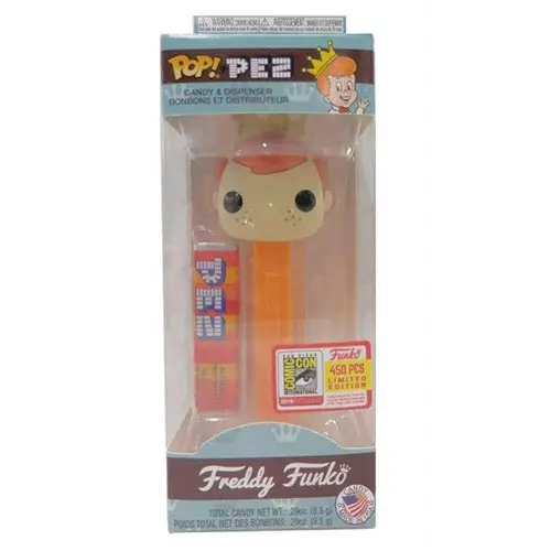 Pop Pez Freddy Funko (Orange) - 2018 Funko Fundays Exclusive /450 made [light damage]