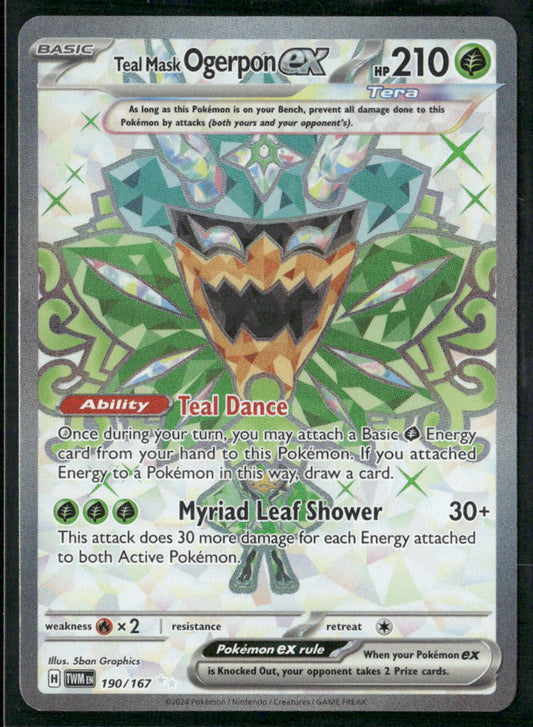 Teal Mask Ogerpon ex SV06: Twilight Masquerade 190/167