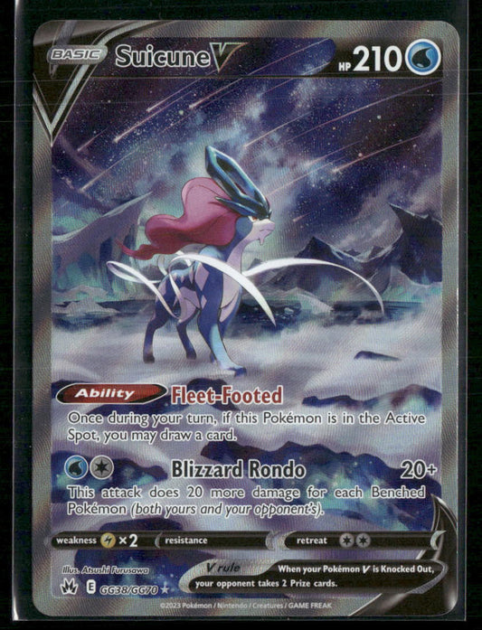 Suicune V Crown Zenith: Galarian Gallery #GG38/GG70