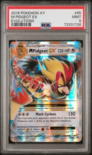 2016 Pokemon Xy Evolutions #65 M Pidgeot Ex Evolutions PSA 9