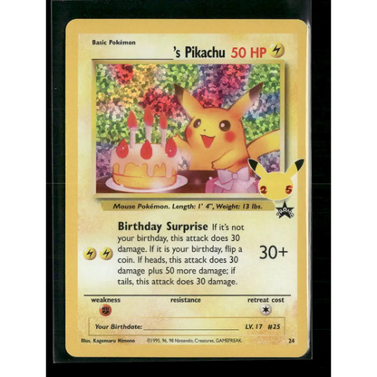 ______’s Pikachu Celebrations: Classic Collection #24/53 - Trading Card
