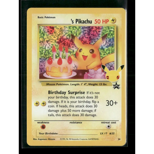 ______’s Pikachu Celebrations: Classic Collection #24/53 - Trading Card