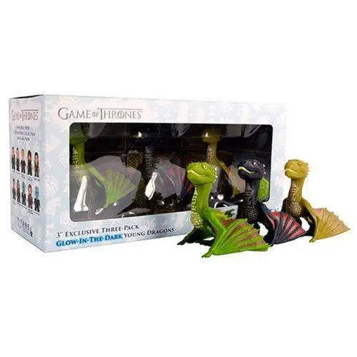 SDCC 2019 - Game of Thrones Young Dragons GITD 3-Inch Titan Vinyl Figure 3-Pack - Toys & Games