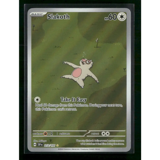 Slakoth SV08: Surging Sparks #212/191 - Trading Card