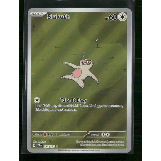 Slakoth SV08: Surging Sparks #212/191 - Trading Card