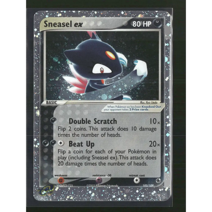 Sneasel ex Ruby and Sapphire #103/109 - Trading Card