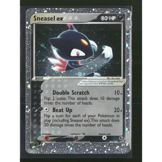 Sneasel ex Ruby and Sapphire #103/109 - Trading Card