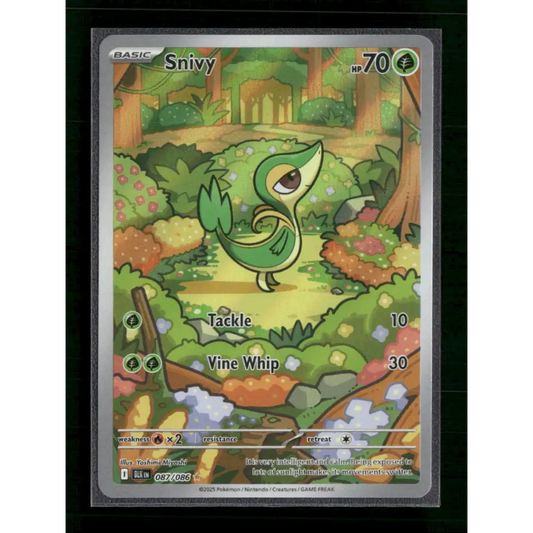 Snivy - 087/086 - SV: Black Bolt (BLK) - Trading Card