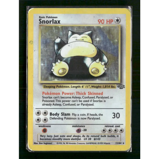 Snorlax (11) Jungle #11/64 - Trading Card