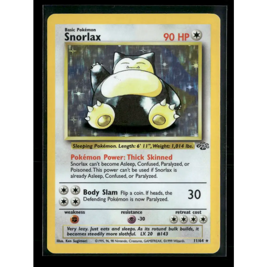 Snorlax (11) Jungle #11/64 - Trading Card