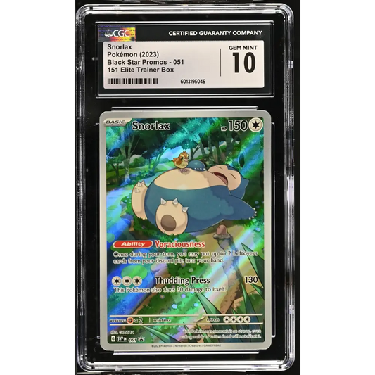 Snorlax 2023 Black Star Promos #051 CGC 10 - Graded Trading Card