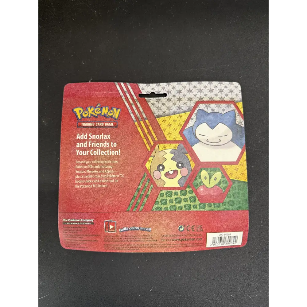 Snorlax Morpeko Applin 2 Pack Blister with Coin
