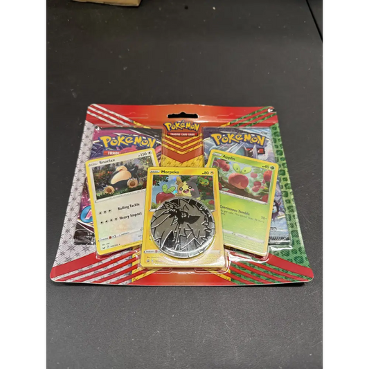 Snorlax Morpeko Applin 2 Pack Blister with Coin