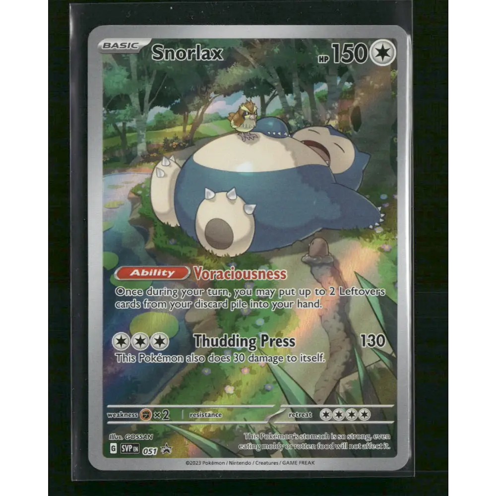 Snorlax SV: Scarlet & Violet Promo Cards #051 - Trading Card