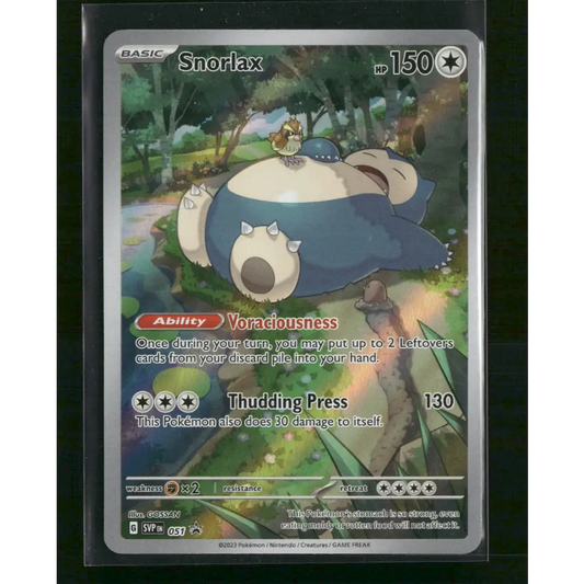 Snorlax SV: Scarlet & Violet Promo Cards #051 - Trading Card