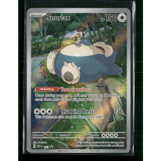 Snorlax SV: Scarlet & Violet Promo Cards #051 - Trading Card