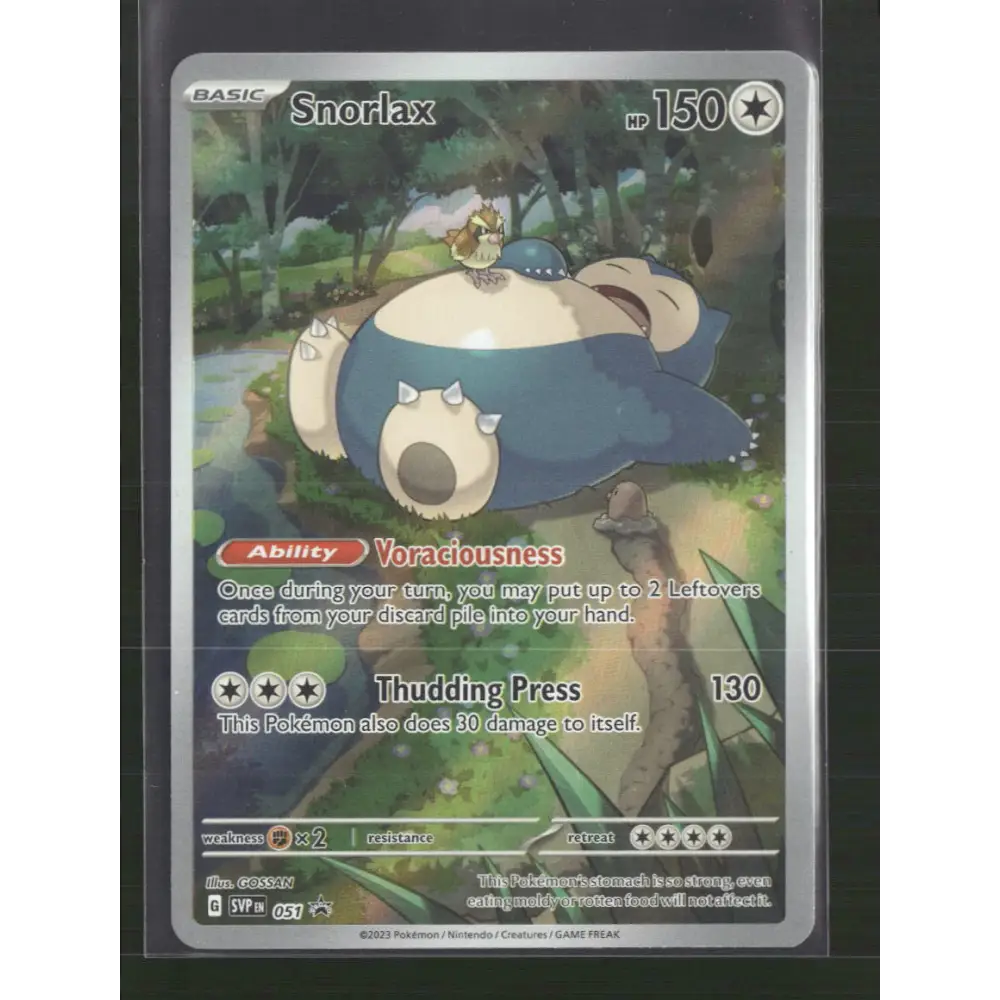 Snorlax SV: Scarlet & Violet Promo Cards #051 - Trading Card