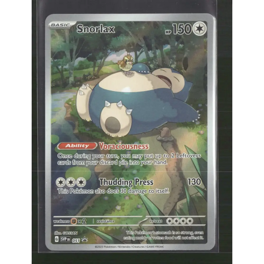 Snorlax SV: Scarlet & Violet Promo Cards #051 - Trading Card