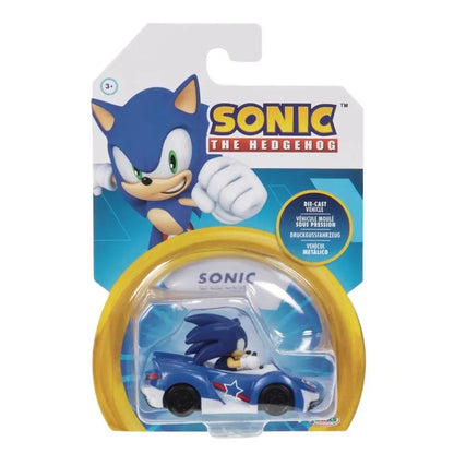 Sonic the Hedgehog 1/64 Scale Die-cast Vehicle - Select Figure(s) - Sonic (Speed Star) - Action Figure