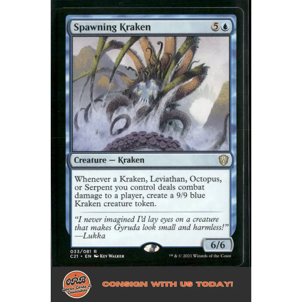 Spawning Kraken Commander 2021 #33 - Trading Card