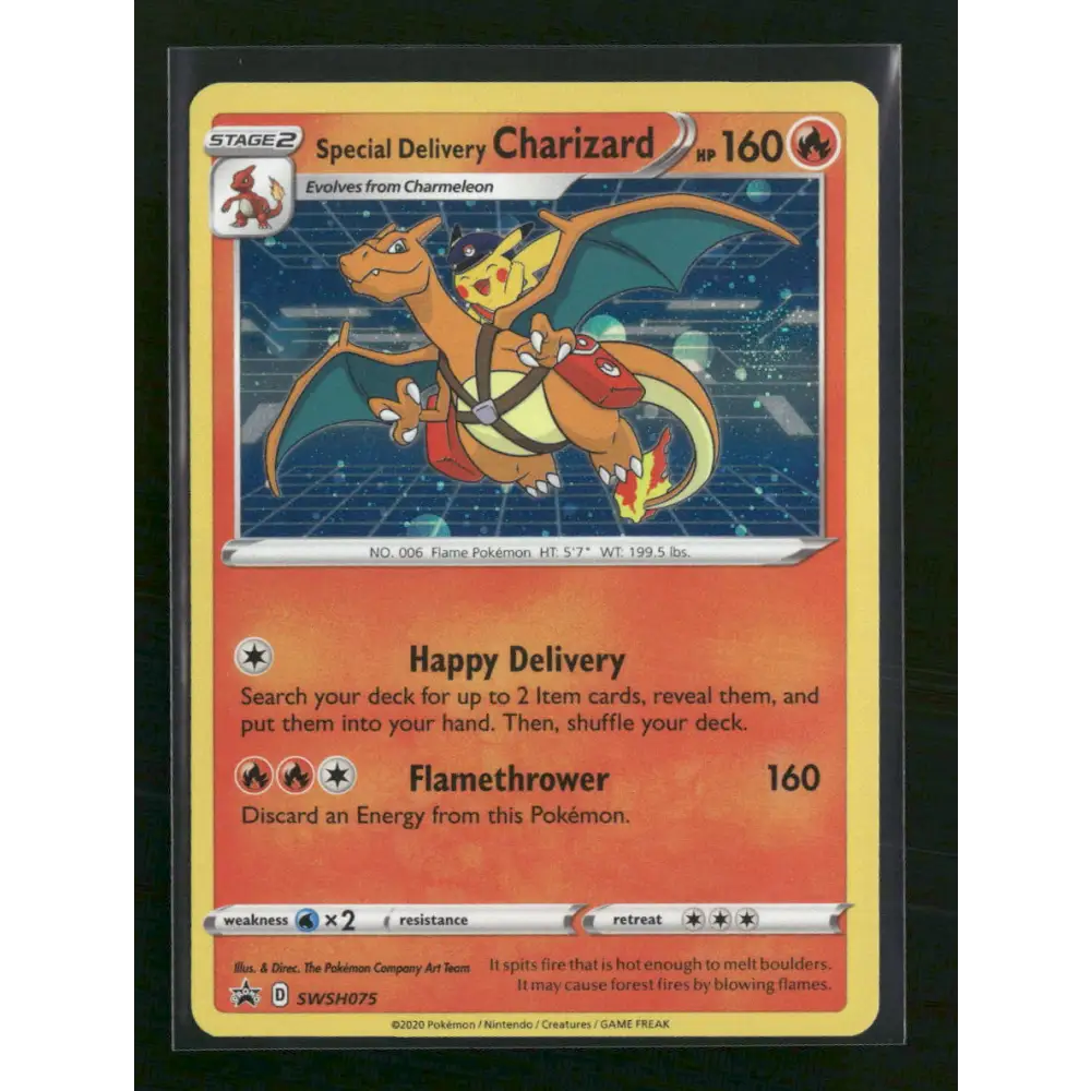 Special Delivery Charizard SWSH: Sword & Shield Promo Cards #SWSH075 - Trading Card