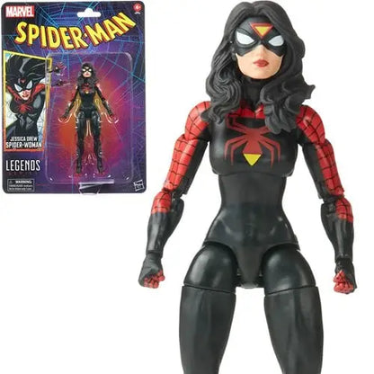 Spider-Man Retro Marvel Legends 6-Inch Action Figure - Select Figure(s) - Jessica Drew Spider-Woman - Action & Toy