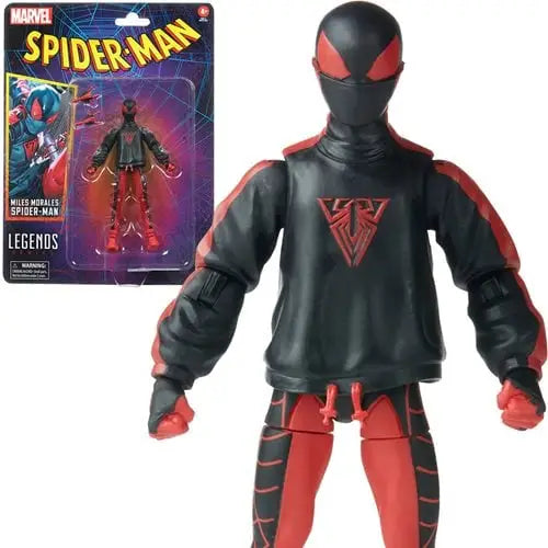 Spider-Man Retro Marvel Legends 6-Inch Action Figure - Select Figure(s) - Miles Morales - Action & Toy Figures