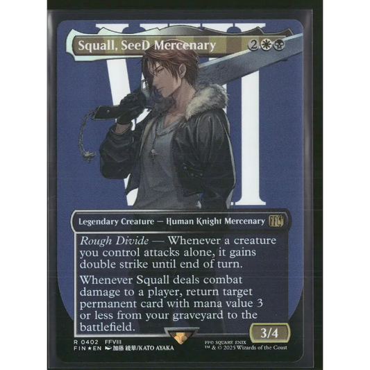 Squall SeeD Mercenary (Borderless) FINAL FANTASY #402 - Trading Card