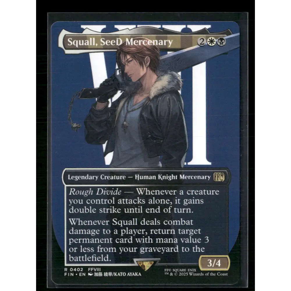 Squall SeeD Mercenary (Borderless) FINAL FANTASY #402 - Trading Card