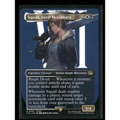 Squall SeeD Mercenary (Borderless) FINAL FANTASY #402 - Trading Card