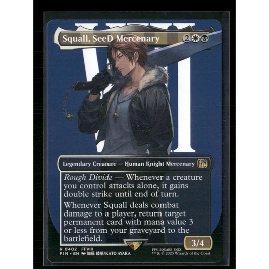Squall SeeD Mercenary (Borderless) FINAL FANTASY #402 - Trading Card