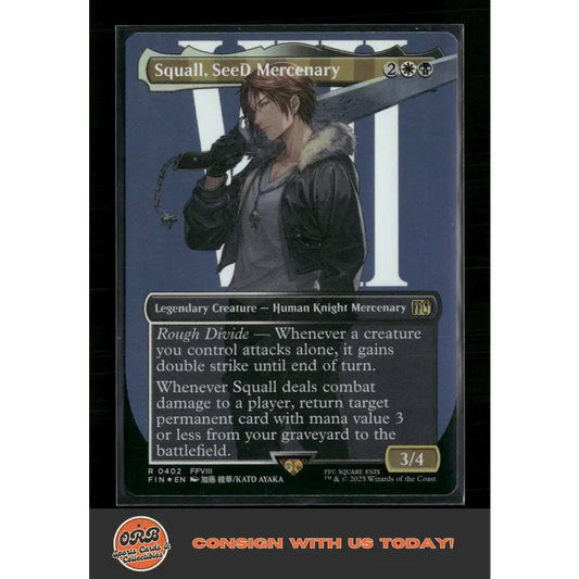 Squall SeeD Mercenary (Borderless) FINAL FANTASY #402 - Trading Card