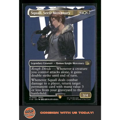 Squall SeeD Mercenary (Borderless) FINAL FANTASY #402 - Trading Card